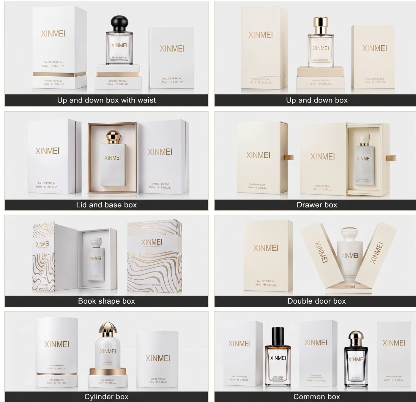 هياكل علب لتغليف عطور متناسق