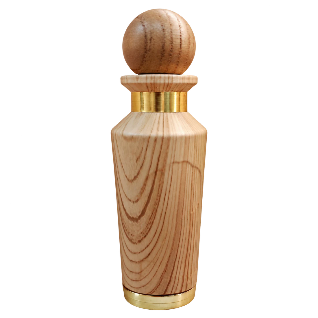 Référence de finition de flacon de parfum : Décoration effet bois